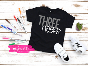 Three Year Old Birthday Shirt, Threenager Shirt, 3rd Birthday Shirt