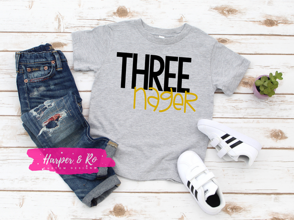 Three Year Old Birthday Shirt, Threenager Shirt, 3rd Birthday Shirt