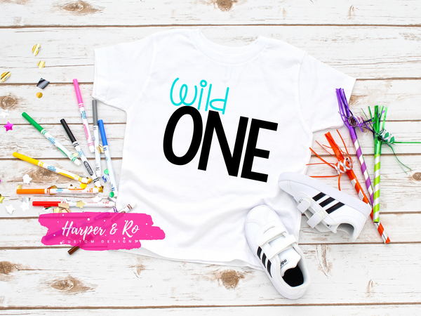 One Year Old Birthday Shirt, Wild One Birthday Shirt, First Birthday Shirt