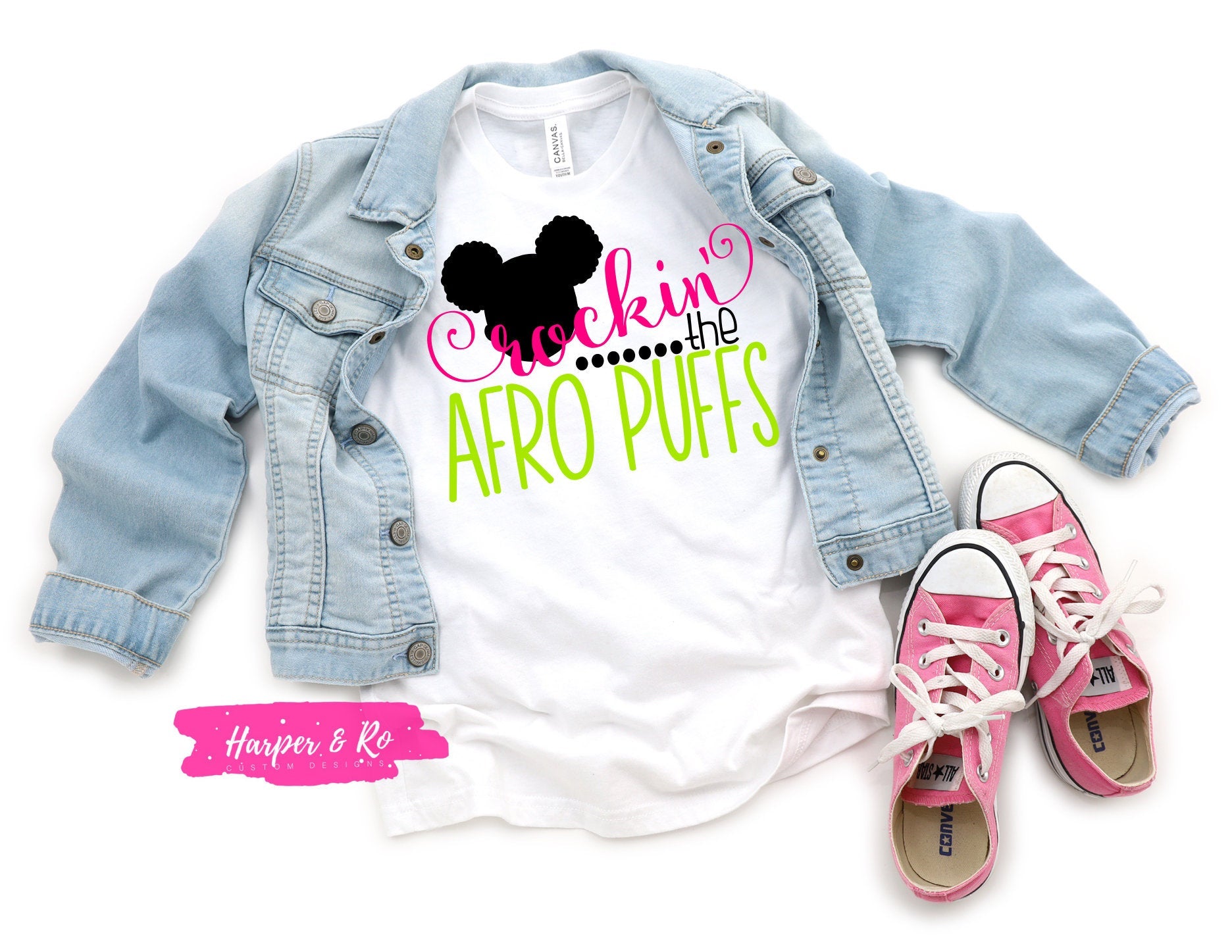 Rockin' the Afro Puffs, Natural Hair Shirt, Afro Puff Shirt, Curly Girl T-Shirt, Black Girl Magic Shirt, Melanin T-Shirt