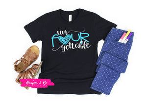 Four Year Old Birthday Shirt, unFourgettable Shirt, 4th Birthday Shirt