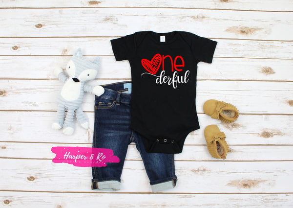 First Birthday Shirt, Onederful Birthday Shirt, 1st Birthday Shirt